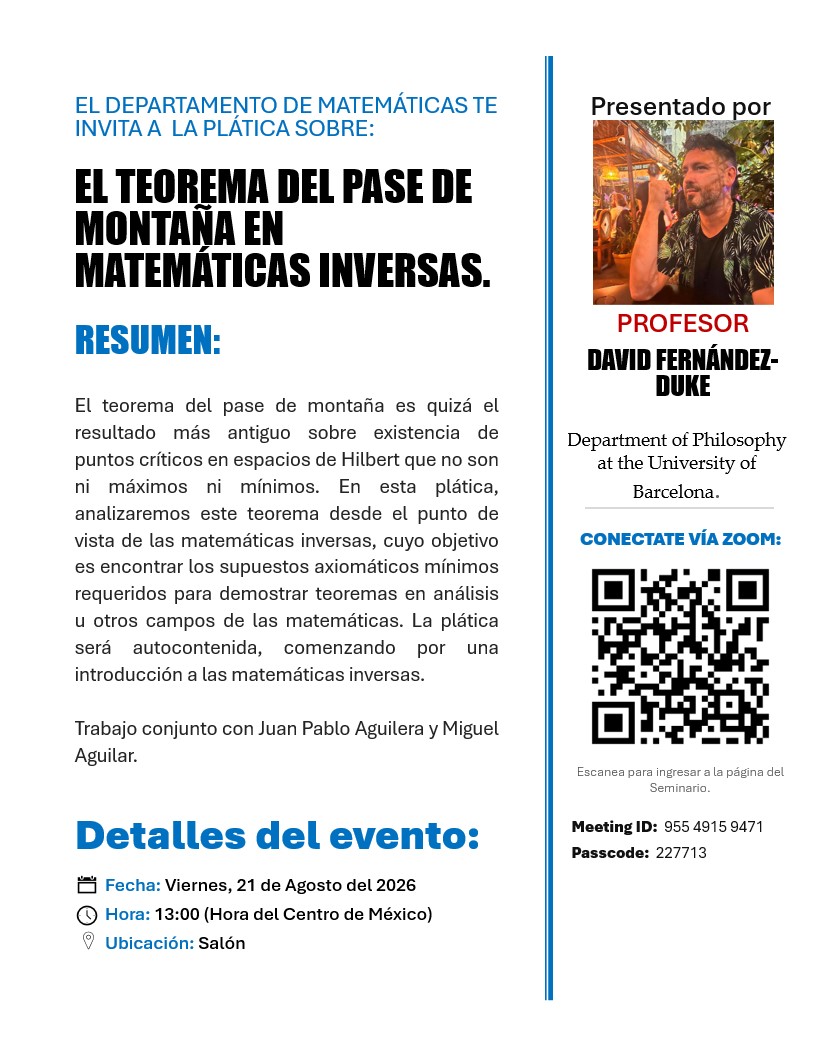 EL TEOREMA DEL PASE DE MONTAÑA EN MATEMÁTICAS INVERSAS