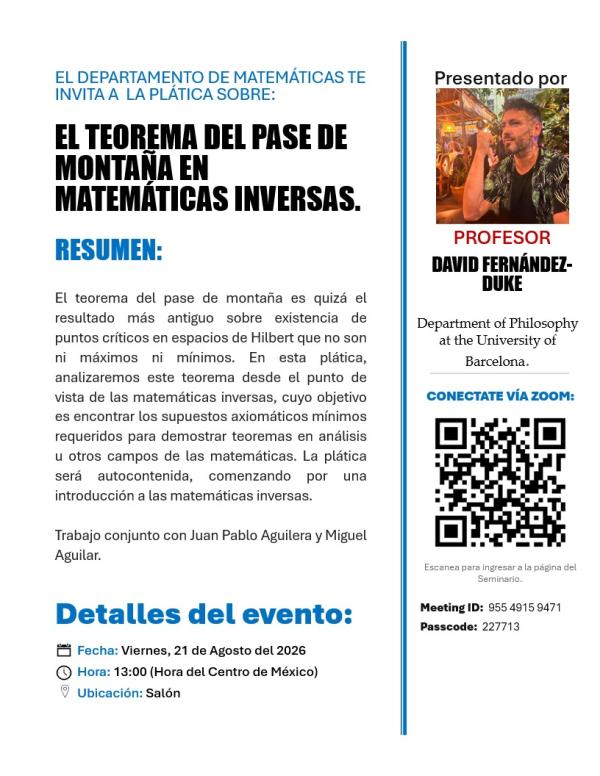 EL TEOREMA DEL PASE DE MONTAÑA EN MATEMÁTICAS INVERSAS