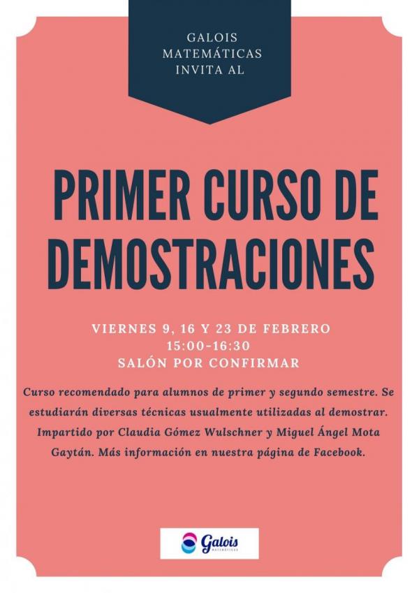 Curso de demostraciones y lógica